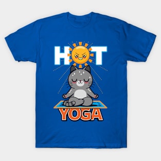 Hot Yoga Funny Summer Gift For Cat Lovers T-Shirt